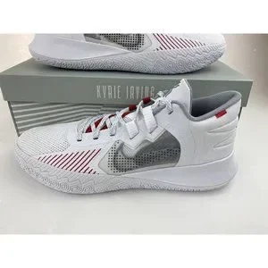 Nike | Shoes | Nike Kyrie Flytrap 5 White Red Grey Mens Size  display picture 3